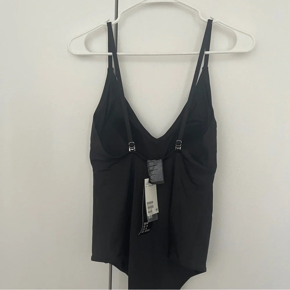 Swimwear 1 piece 48/16 black H&M removable pads NWT - Picture 4 of 4
